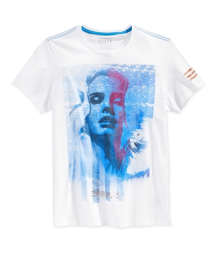 GUESS Mens American Girl Graphic T-Shirt opticwhite XL