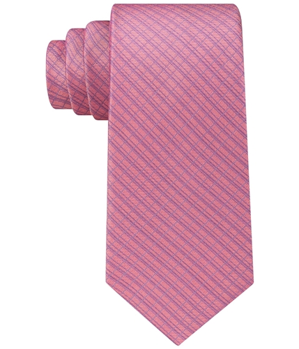 Kenneth Cole Mens Grid Self-tied Necktie 001 One Size
