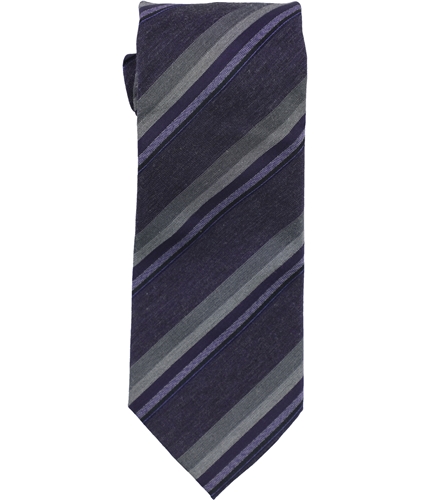 Kenneth Cole Mens Stripe Self-tied Necktie 439 One Size