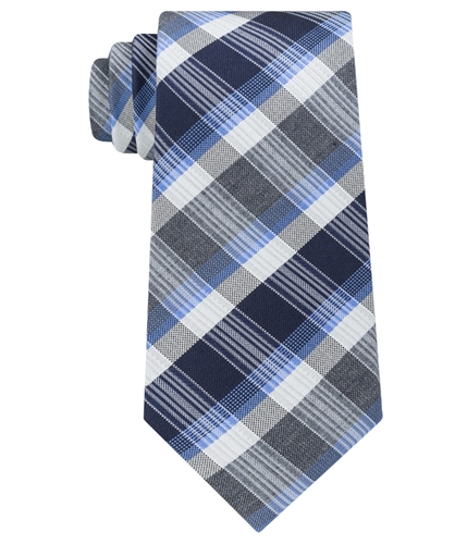 Kenneth Cole Mens Jewel Plaid Self-tied Necktie 411 One Size