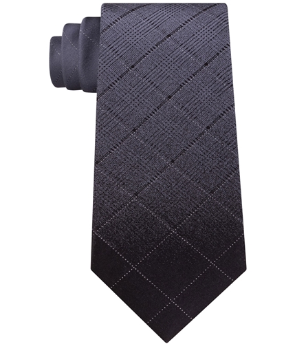 Kenneth Cole Mens Ombre Windowpane Self-tied Necktie 015 One Size