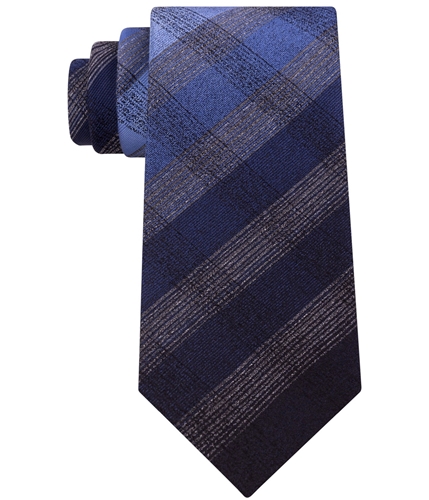 Kenneth Cole Mens Tonal Check Self-tied Necktie 411 One Size