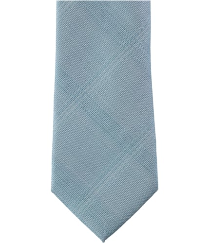 Kenneth Cole Mens Fine Texture Grid Self-tied Necktie 439 One Size