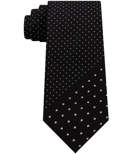 Kenneth Cole Mens Dressy Dot Panel Self-tied Necktie black One Size