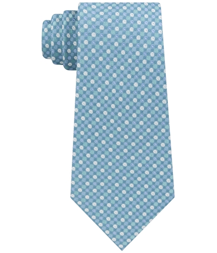 Kenneth Cole Mens Eclipse Dot Silk Self-tied Necktie brightblue One Size