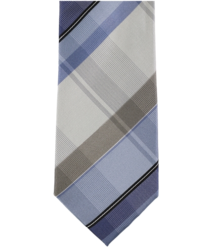 Kenneth Cole Mens Plaid Self-tied Necktie 263 One Size