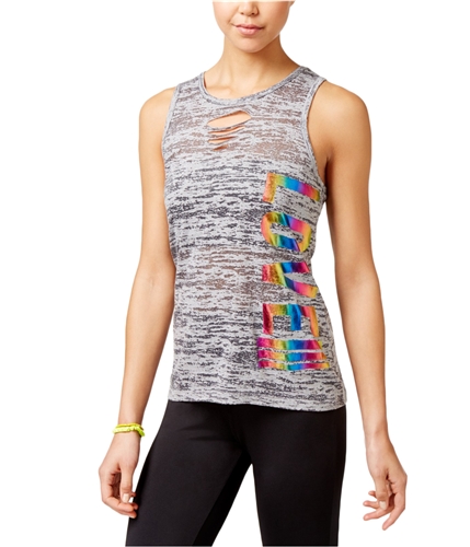 Material Girl Womens Love!!! Tank Top hycharcoalhtr S