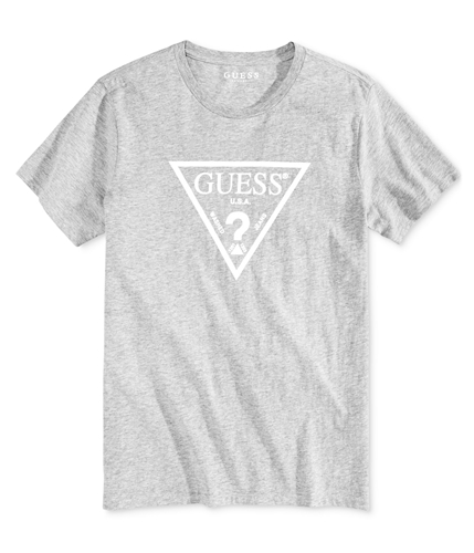 GUESS Mens Tringle Graphic T-Shirt grey S