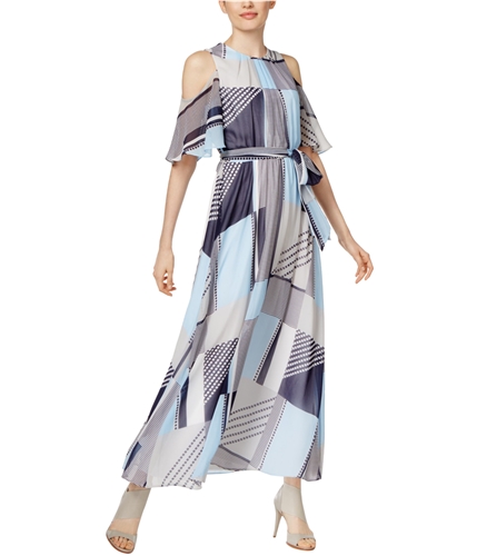 Calvin Klein Womens Printed Maxi Dress twg 10