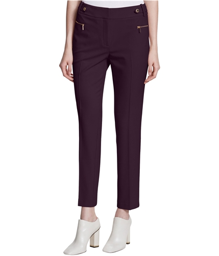 Calvin Klein Womens Embellished Straight-Leg Casual Trouser Pants aub 12x32