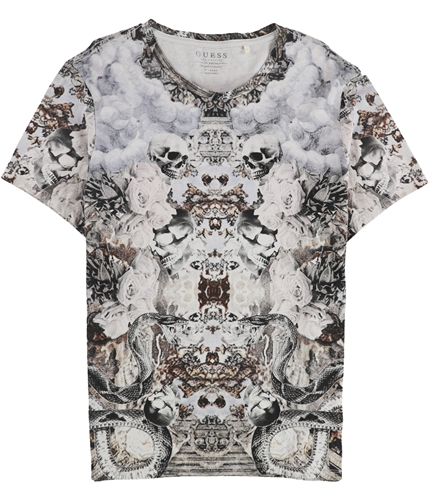 a Mens GUESS Skull and Serpent Basic T-Shirt Online | TagsWeekly.com