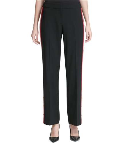 Calvin Klein Womens Side Snap Dress Pants blk 4x32