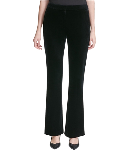 Calvin Klein Womens Velvet Casual Trouser Pants blk 2x32