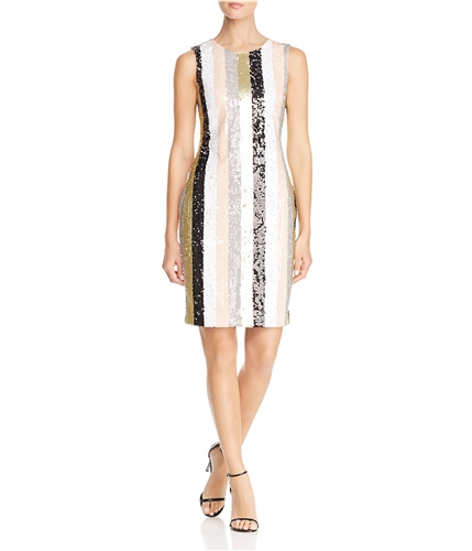 Calvin Klein Womens Sequined Sheath Dress multi 6