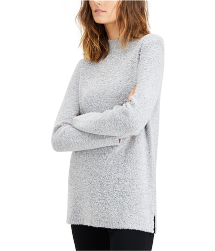 Calvin Klein Womens Textured Pullover Sweater gray XS