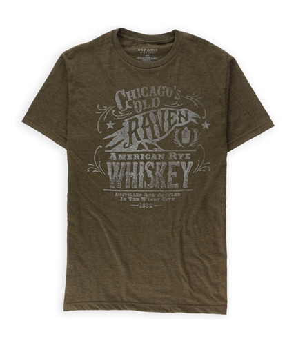 SONOMA life+style Mens Old Raven Whiskey Graphic T-Shirt bnh S