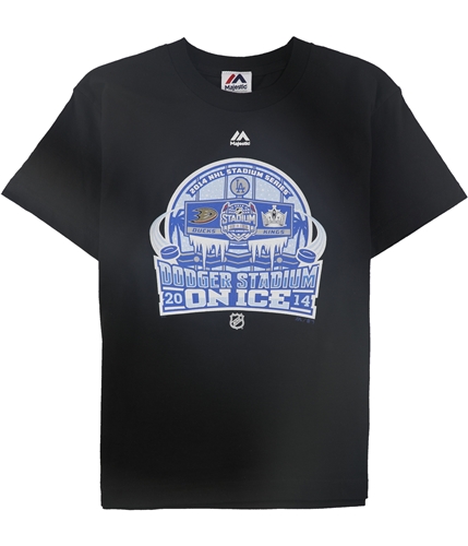 Majestic Mens 2014 NHL Stadium Series Graphic T-Shirt black M