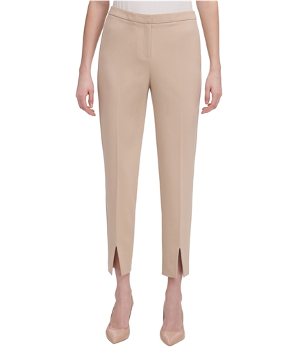 Calvin Klein Womens Cropped Casual Trouser Pants medbeige 2x27