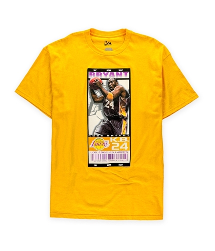 Majestic Mens K Bryant Graphic T-Shirt yellow XL