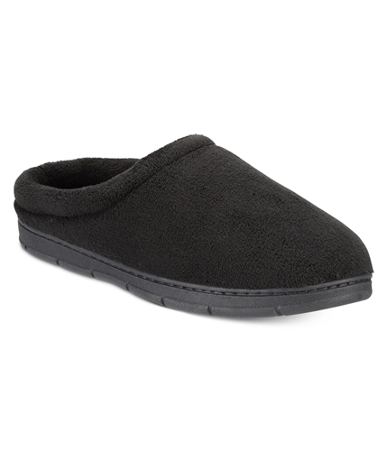 Club Room Mens Terry Clog Moccasin Slippers black M
