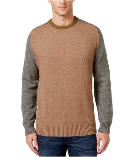 Tricots St Raphael Mens Colorblocked Pullover Sweater camelhthr M