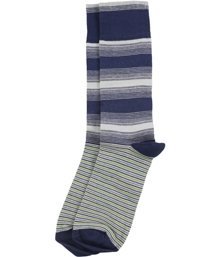 The Men's Store Mens Dual Stripe Dress Socks navy 10-13