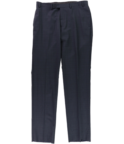 Calvin Klein Mens Tonal Plaid Dress Pants Slacks navy 35x36