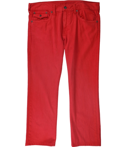 True Religion Mens Ricky Relaxed Jeans red 38x31