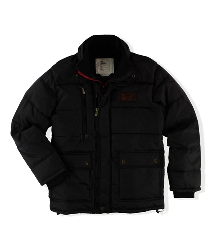 Rocawear Mens Heavy Duty Puffer Jacket black 2XL