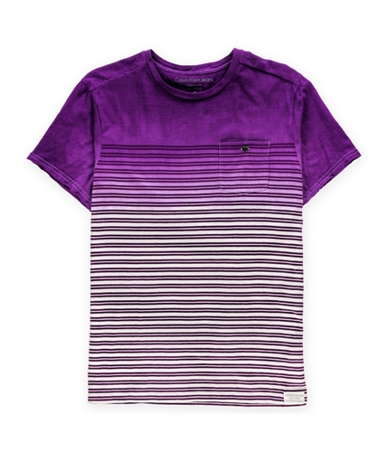 Calvin Klein Mens Gradient Stripe Graphic T-Shirt 100 S