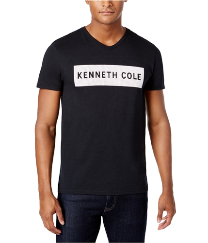 Kenneth Cole Mens Logo Graphic T-Shirt black XL