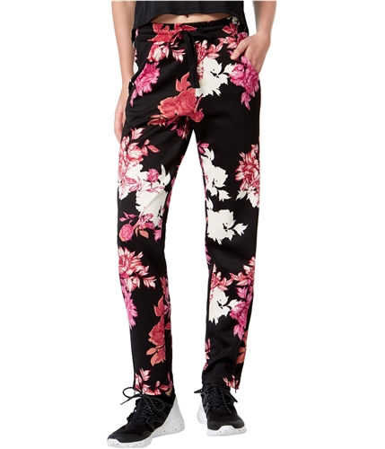 Material Girl Womens Floral Casual Jogger Pants black M/29