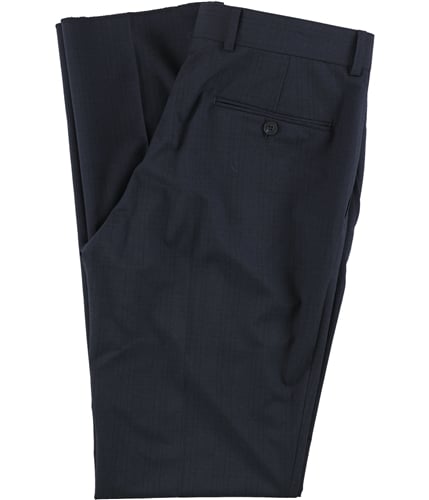 Perry Ellis Mens Tonal Dress Pants Slacks indigoplaid 32/Unfinished