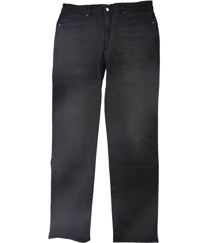 DSTLD Mens Solid Straight Leg Jeans black 31x32