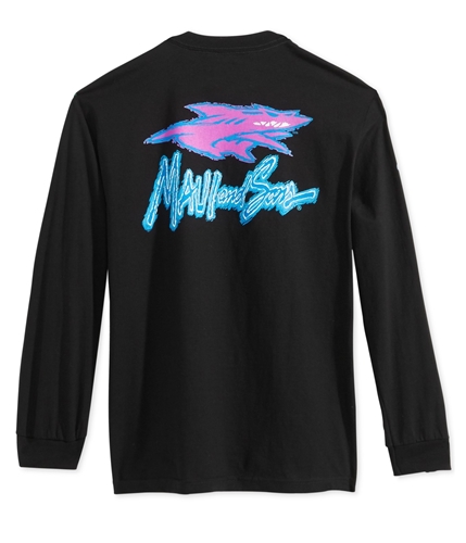 Maui & Sons Mens Shark Corp Graphic T-Shirt black M