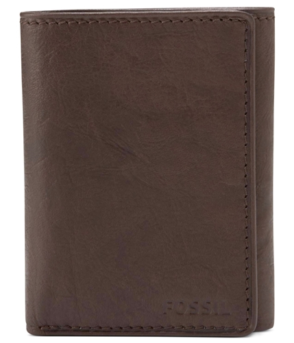 Fossil Mens Ingram Trifold Wallet brown One Size