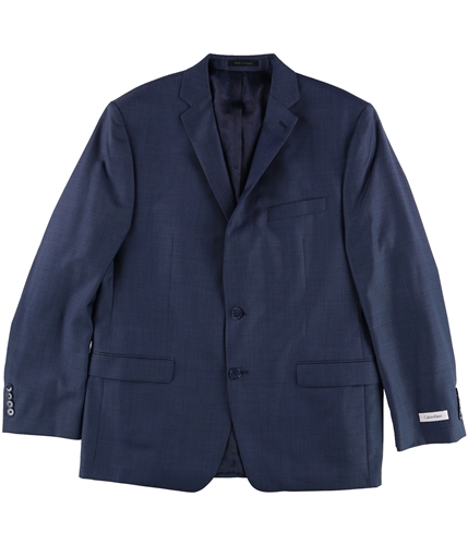 Calvin Klein Mens Basic Two Button Blazer Jacket blue 38