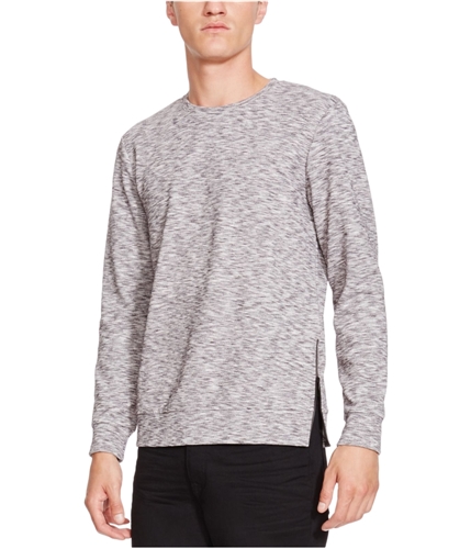 Kenneth Cole Mens Space-Dyed Side Zip Graphic T-Shirt 034heathergrey S