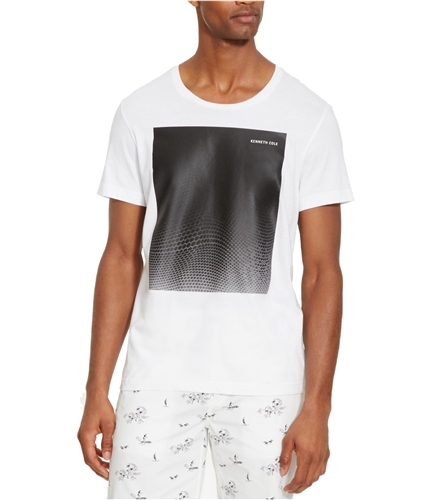 Kenneth Cole Mens Logo Graphic T-Shirt white XL