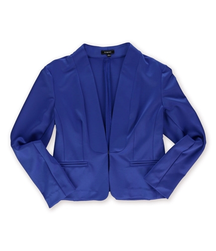 Elementz Womens Solid One Button Blazer Jacket dzgbl M