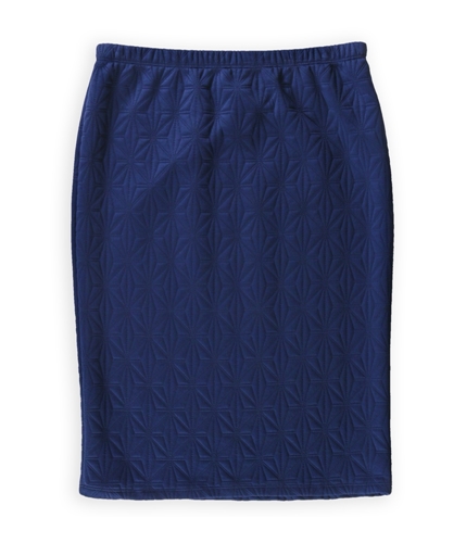Crew Knitwear Womens Quilted Pencil Skirt navyblu M