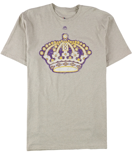 Majestic Mens Kings Crown Logo Graphic T-Shirt natural M