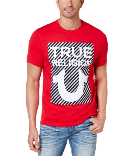 True Religion Mens Logo Graphic T-Shirt truered M