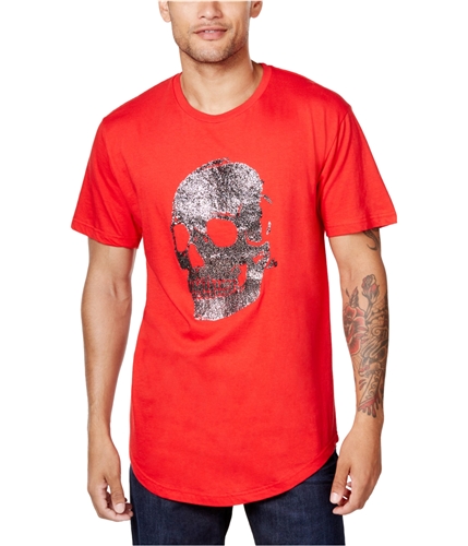 Sean John Mens Beaded Graphic T-Shirt truered 4XL