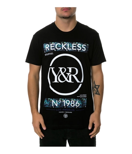 Young & Reckless Mens The No Lackin Oil Graphic T-Shirt black S