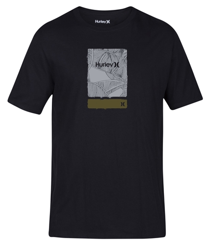 Hurley Mens The Line Grain Graphic T-Shirt 00a L
