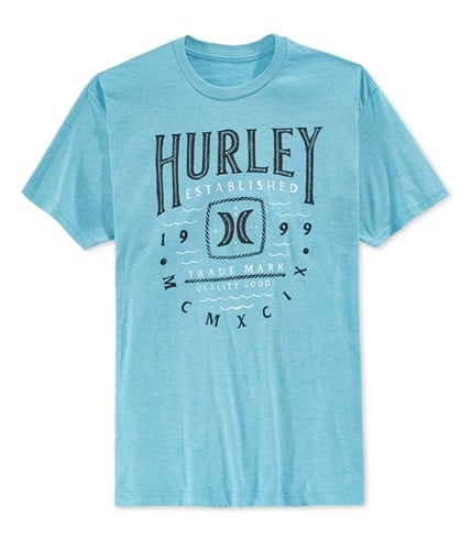 Hurley Mens Nomad Premium Graphic T-Shirt heathericecube 2XL