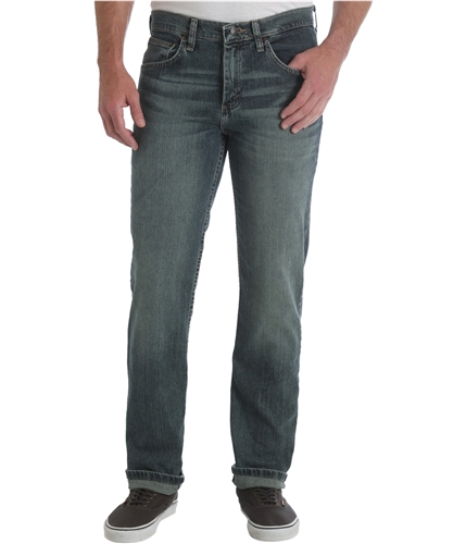 Wrangler Mens Advanced Comfort Straight Leg Jeans medblue 31x32