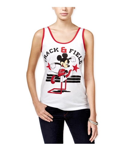 Freeze CMI Inc. Womens Mickey Mouse Track Tank Top whitered XS