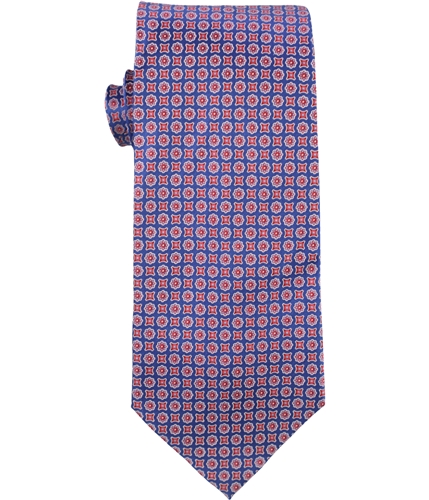 The Men's Store Mens Mini Square Floret Self-tied Necktie bluered One Size